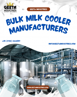 Reliable and Efficient Bulk Milk Cooler Manufacturers for the Dairy Industry