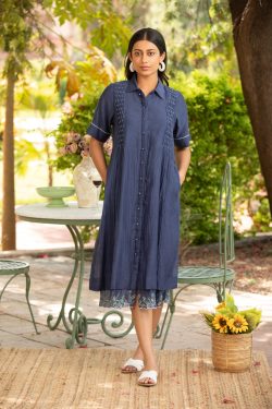 Effortless Style with Navy Blue Shirt Dresses for Women