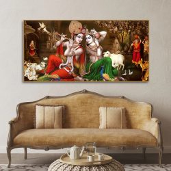 Spiritual Art – Vibecrafts Radha Krishna Painting