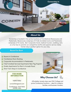 Fully Furnished Serviced Apartments Near PSG Hospital