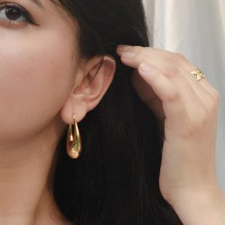 Gold Plated Anti Tarnish Gold Hoops