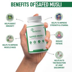 Herbal Max Safed Musli Capsules for Strength & Vitality
