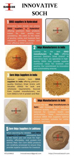 Best DDGS Manufacturers in India Delivering Top-Grade Distillers Dried Grains