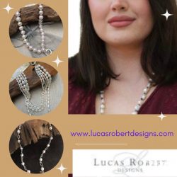 Luxury Pearl Necklace in Classic Handcrafted Design by Lucas Robert Designs