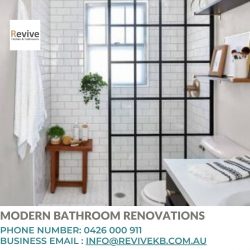 Stylish and Functional Modern Bathroom Renovations by Revive Kitchens & Bathrooms