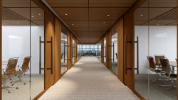 Transform Your Space with WOODnLITE’s Storefront Wood and Glass Office Walls