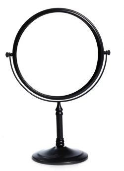 Dolphy Dual Sided 360° 5X Tabletop Magnifying Mirror 8 Inch – Black