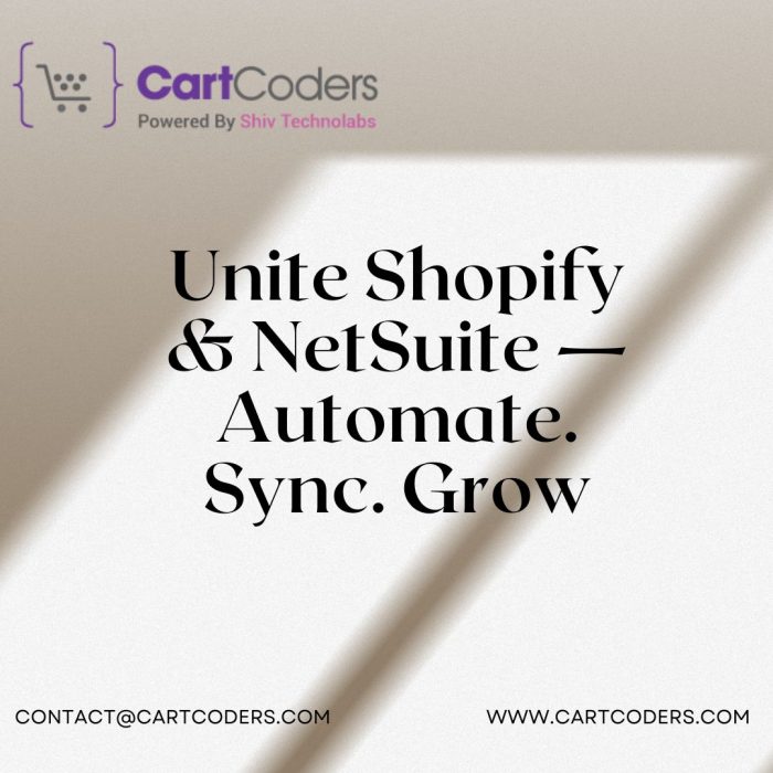 Unite Shopify & NetSuite — Automate. Sync. Grow