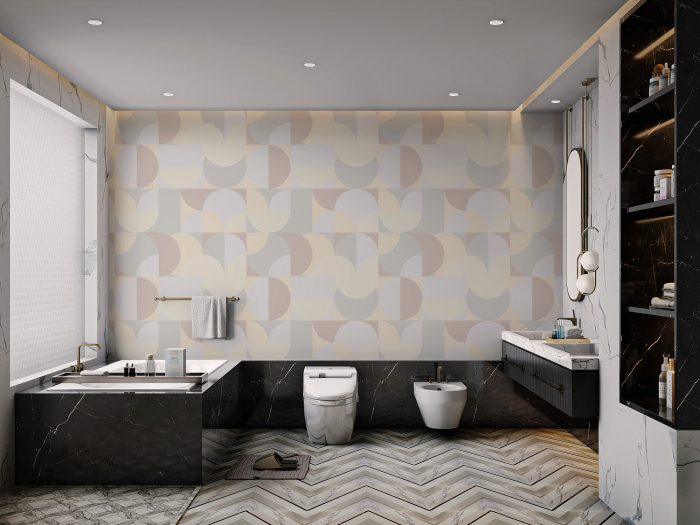 Accent Walls with Contemporary Wallpaper