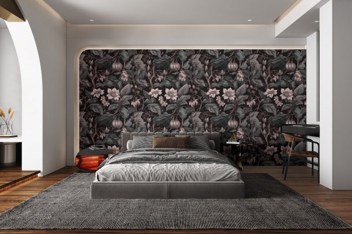 designer floral wallpaper