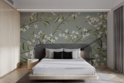 mural floral wallpaper