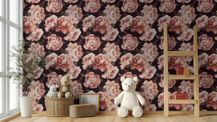 floral wall paper