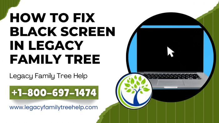 How To Fix Black Screen in Legacy Family Tree