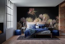 bold floral wallpaper