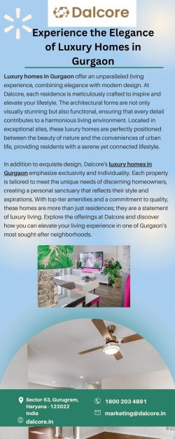 Experience the Elegance of Luxury Homes in Gurgaon