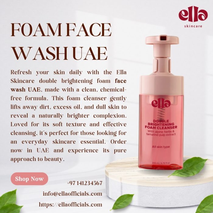Explore natural and chemical free foam face wash UAE for daily skincare