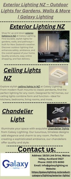 Exterior Lighting NZ – Outdoor Lights for Gardens, Walls & More | Galaxy Lighting