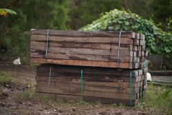 Transform Your Landscape with Durable Rail Sleepers