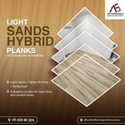 Light Sands hybrid planks flooring in Perth