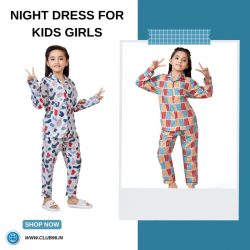 Shop Colorful Night Dress for Kids Girls