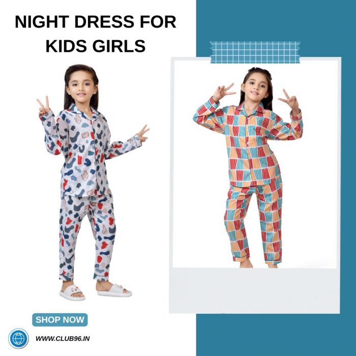 Shop Colorful Night Dress for Kids Girls