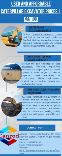 Used And Affordable Caterpillar Excavator Prices | Canrod