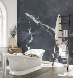 Dark Gray Terrazzo Natural Granite Marble Mural