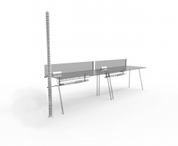 CM Cirqlon Floor-to-Ceiling Kit With Round Disc Base