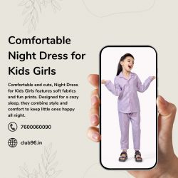 Comfortable Night Dress for Kids Girls