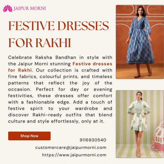 Discover festive dresses for Rakhi to enhance your ethnic festive style