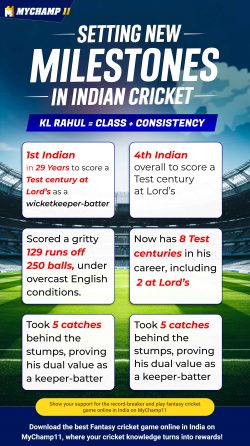 Not just a keeper, he’s a history-maker! KL Rahul’s iconic knock at Lord’s
