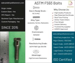 ASTM F593 Bolts