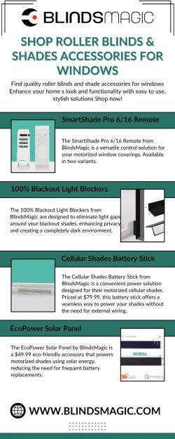 Roller Blinds & Shades Accessories for Windows – BlindsMagic
