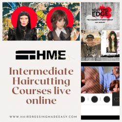 Intermediate Haircutting Courses live online by Hairdressing Made Easy