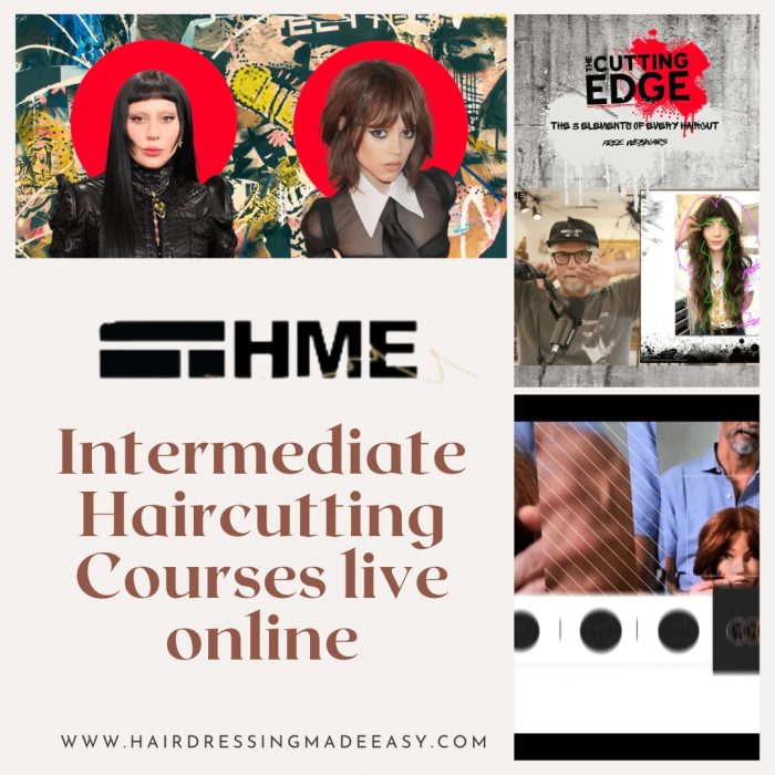 Intermediate Haircutting Courses live online by Hairdressing Made Easy
