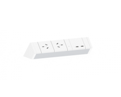 Athena Above Desk Power Rail – 2GPO & 2 USB Charging