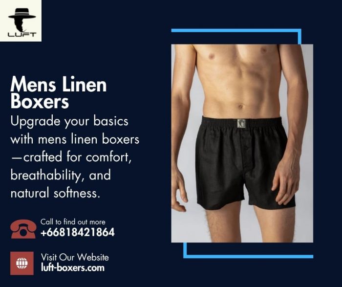 Stay Cool and Stylish with Mens Linen Boxers