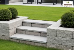 Natural Stone Treads for Outdoor Stairs | Non-Slip Stair Treads