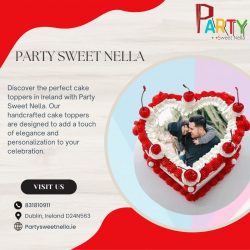 Personalised Christening Cake Toppers – Sweet & Elegant