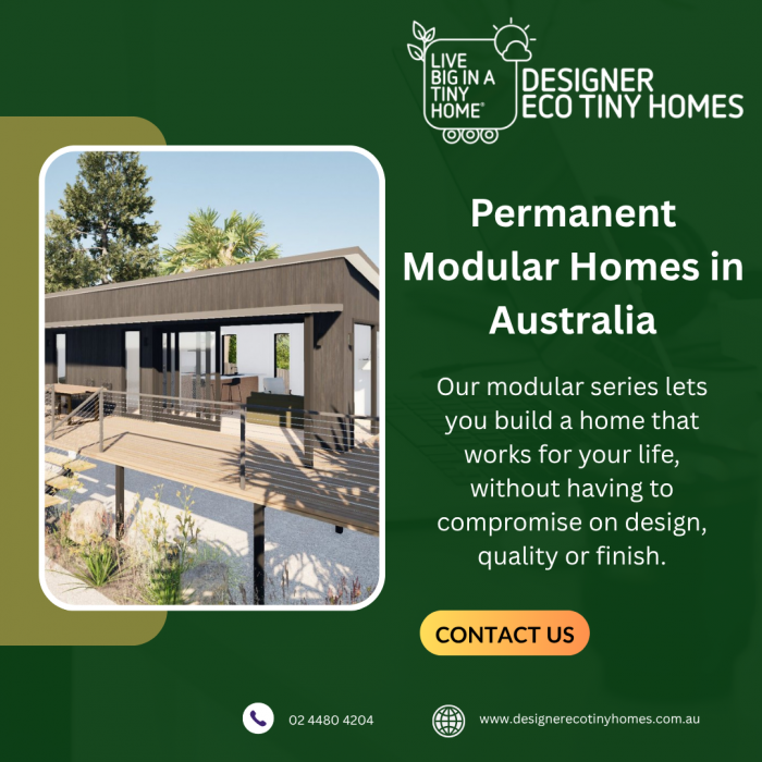 Permanent Modular Homes in Australia: Designer Eco Tiny Homes