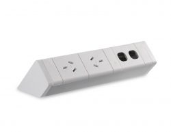 Athena Above Desk Power Rail – 2 GPO & 2 Data