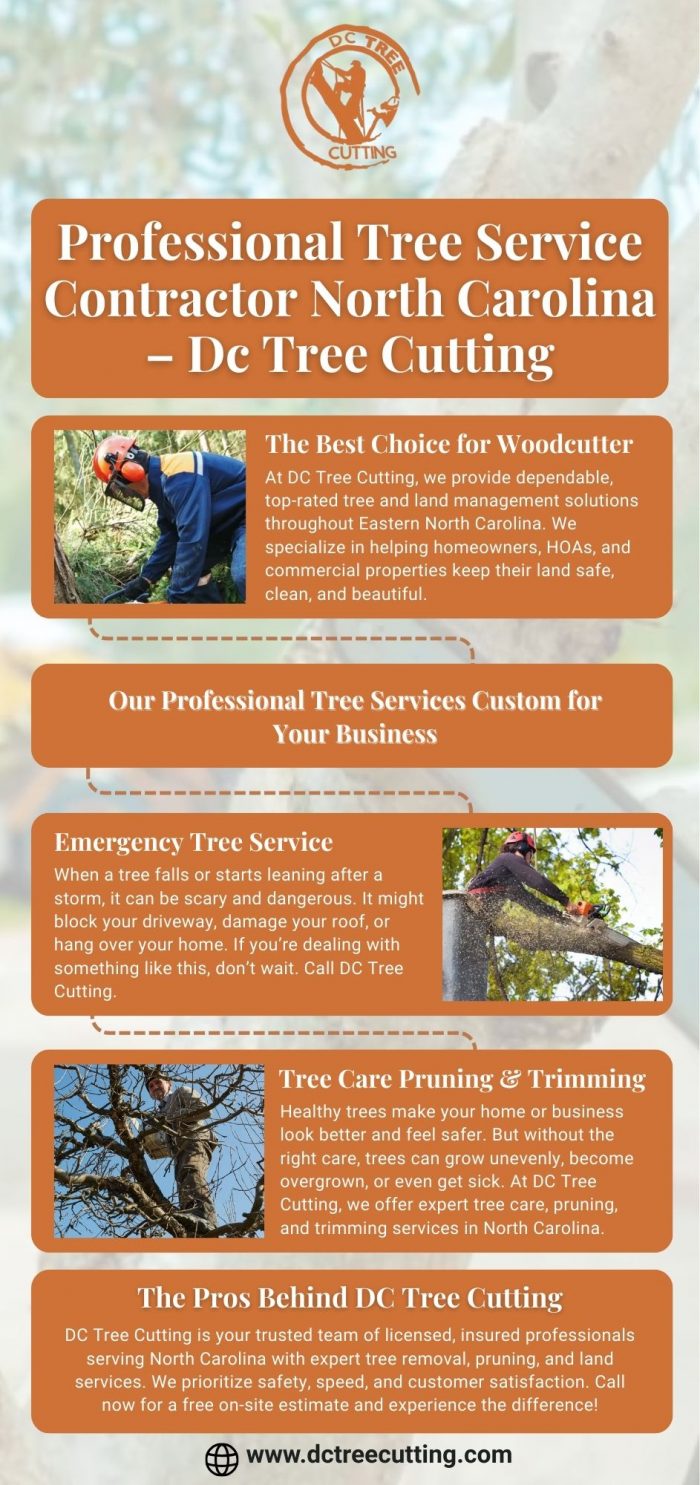Trusted Tree Service Contractor in North Carolina | DC Tree Cutting