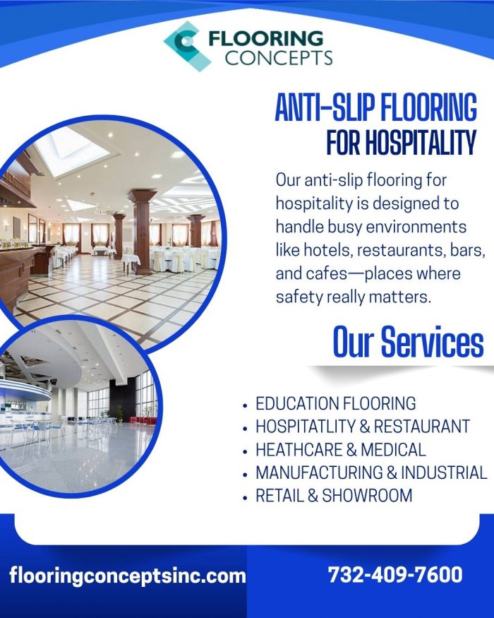 Safe & Stylish Anti-Slip Flooring for Hospitality Spaces