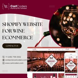 Wine Shopify Website Development by CartCoders
