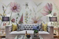 floral wall paper