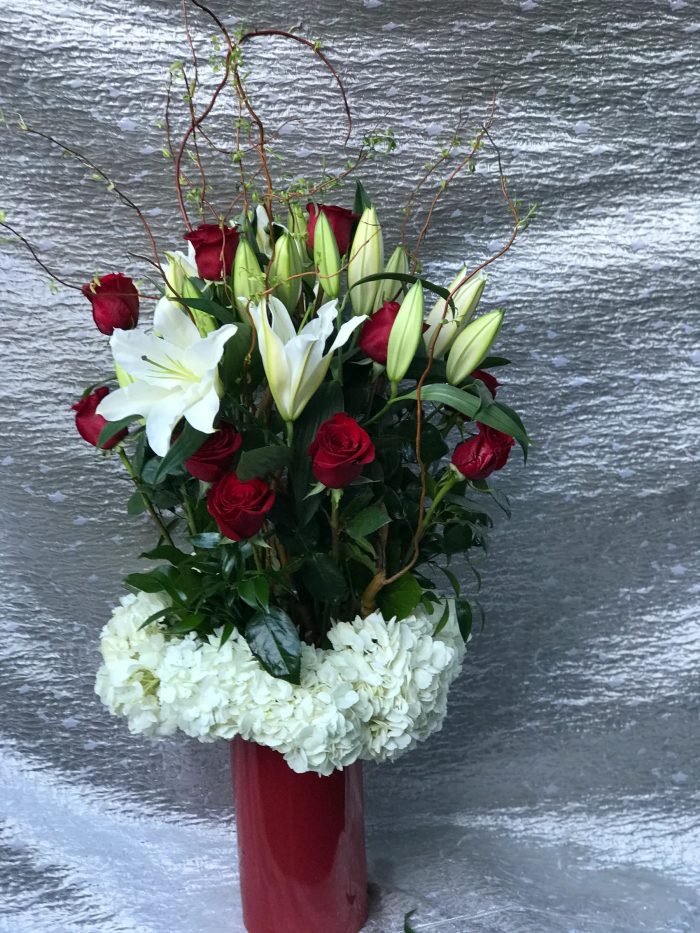 Tall Lilly & Roses