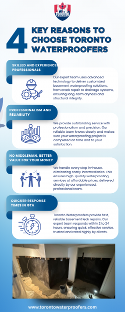 4 Key Reasons to Choose Toronto Waterproofing