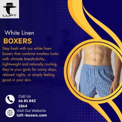 White Linen Boxers for Fresh, Lightweight Everyday Comfort