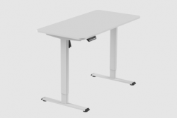 The motorized lifting system provides smooth adjustments