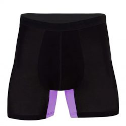 Men’s Black Purple Bamboo Briefs – No Chafe Comfort | Frank and Beans